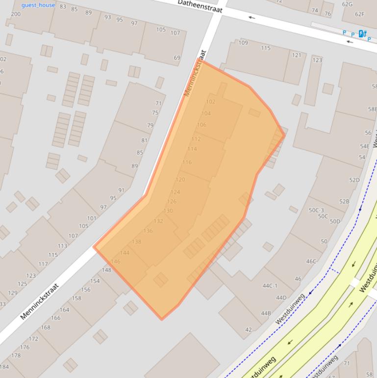 Kaart van postcodegebied 2583BT.