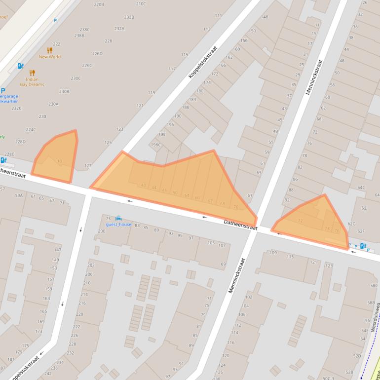 Kaart van postcodegebied 2583CA.