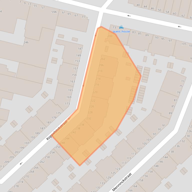 Kaart van postcodegebied 2583CJ.