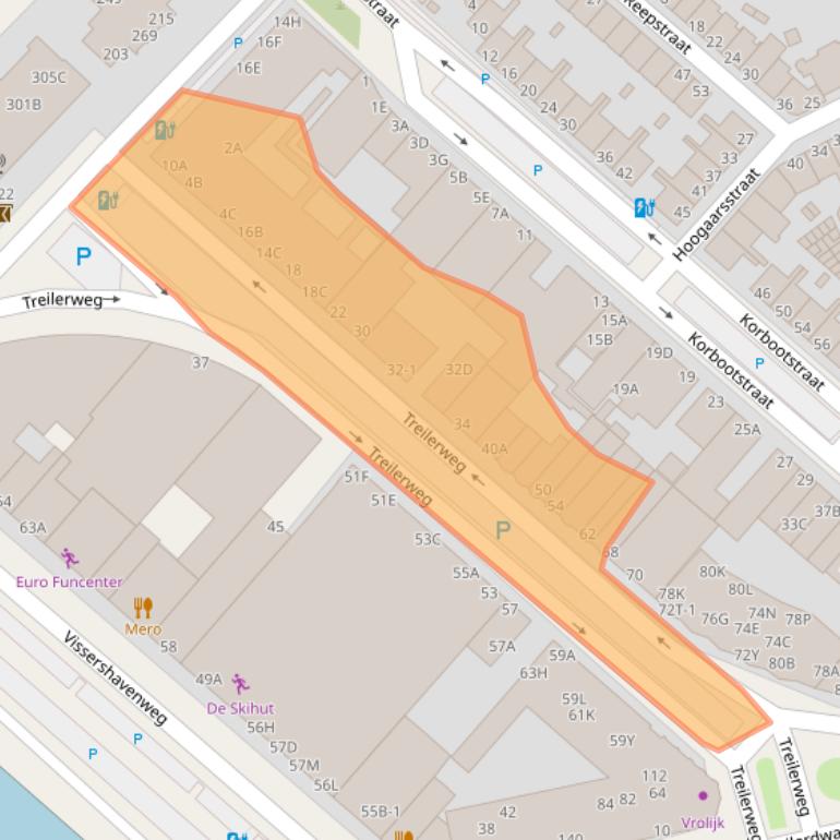 Kaart van postcodegebied 2583DC.