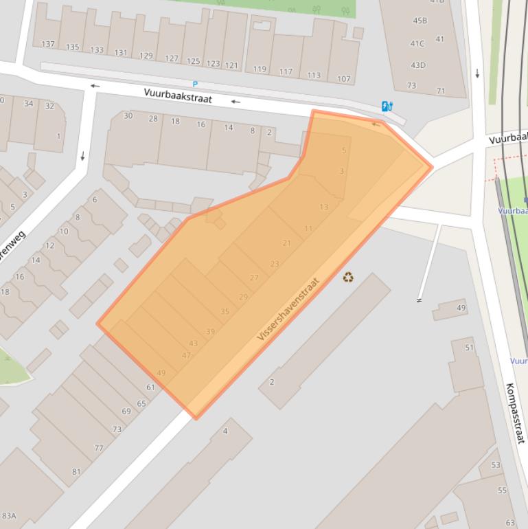 Kaart van postcodegebied 2583DE.