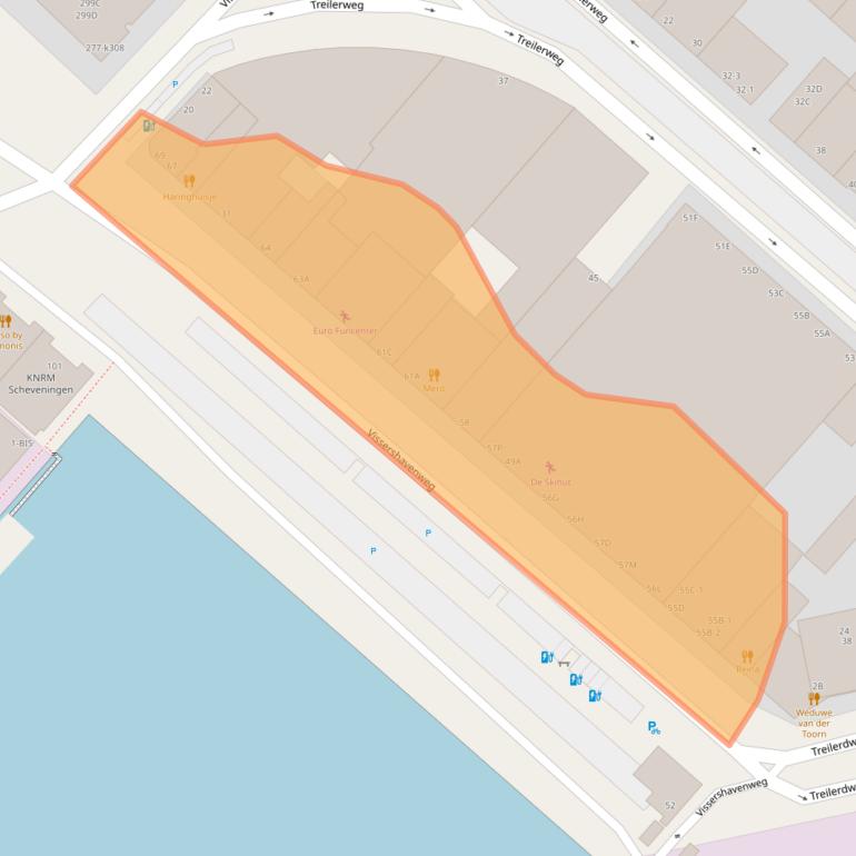 Kaart van postcodegebied 2583DL.