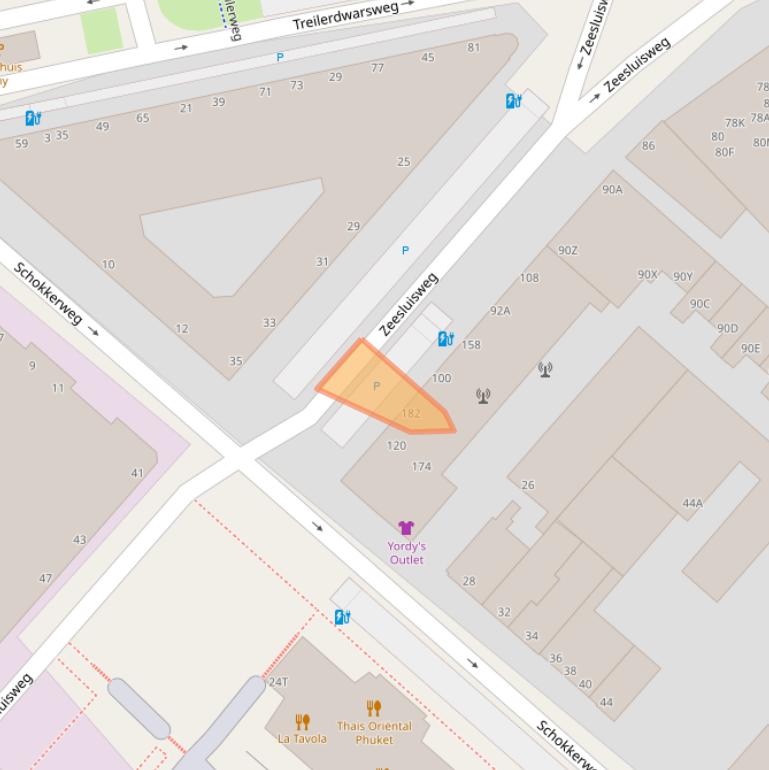 Kaart van postcodegebied 2583DT.