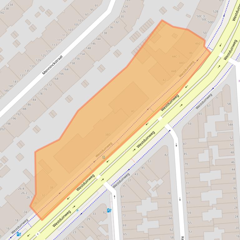 Kaart van postcodegebied 2583EH.