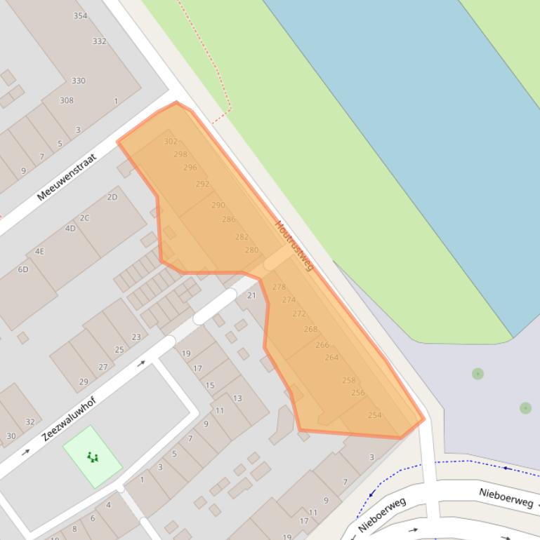 Kaart van postcodegebied 2583ET.