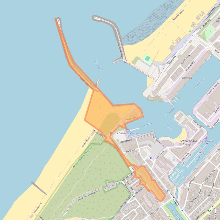 Kaart van postcodegebied 2583GA.