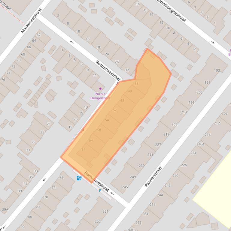 Kaart van postcodegebied 2583HK.