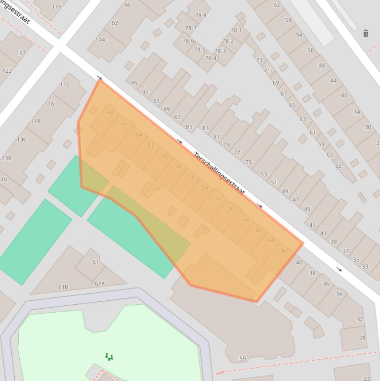Kaart van postcodegebied 2583JS.