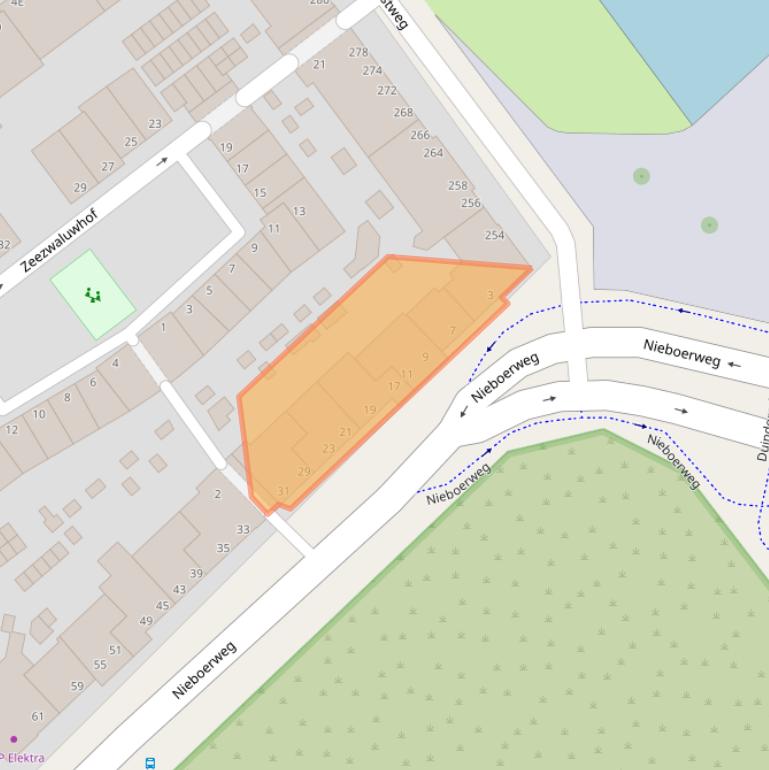 Kaart van postcodegebied 2583JT.