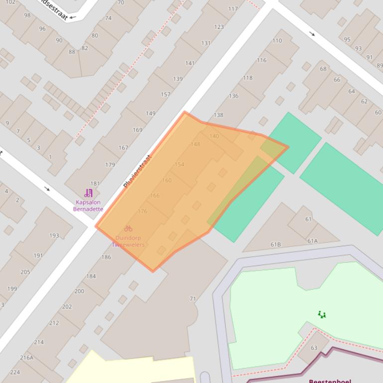 Kaart van postcodegebied 2583KA.