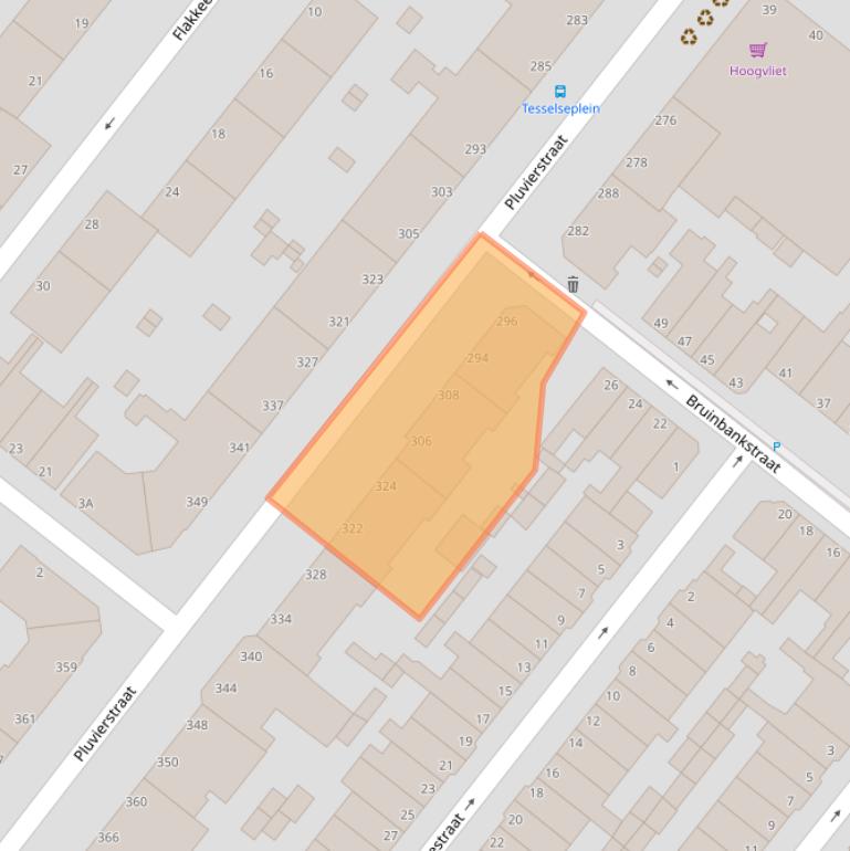 Kaart van postcodegebied 2583KE.