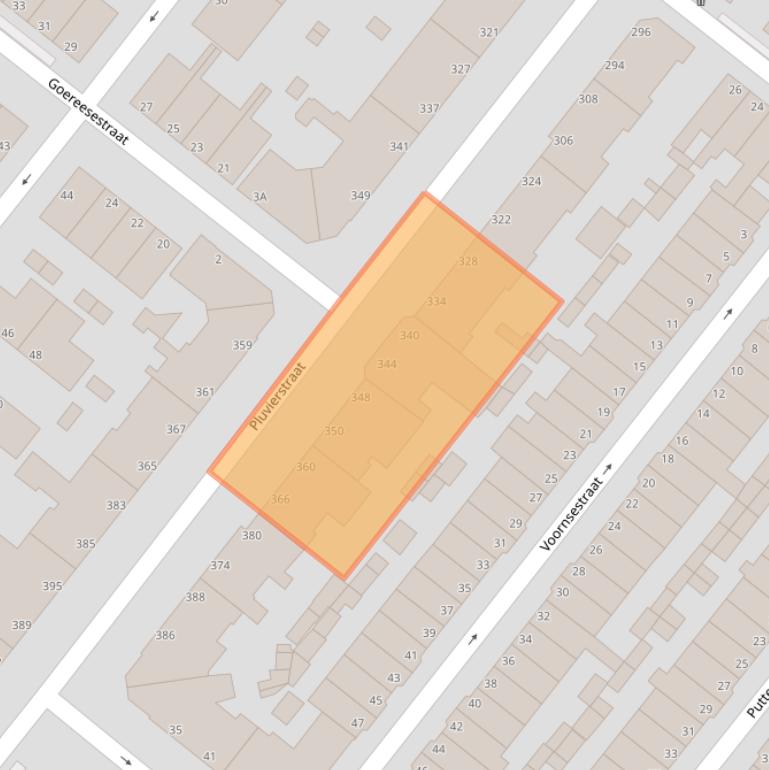 Kaart van postcodegebied 2583KG.
