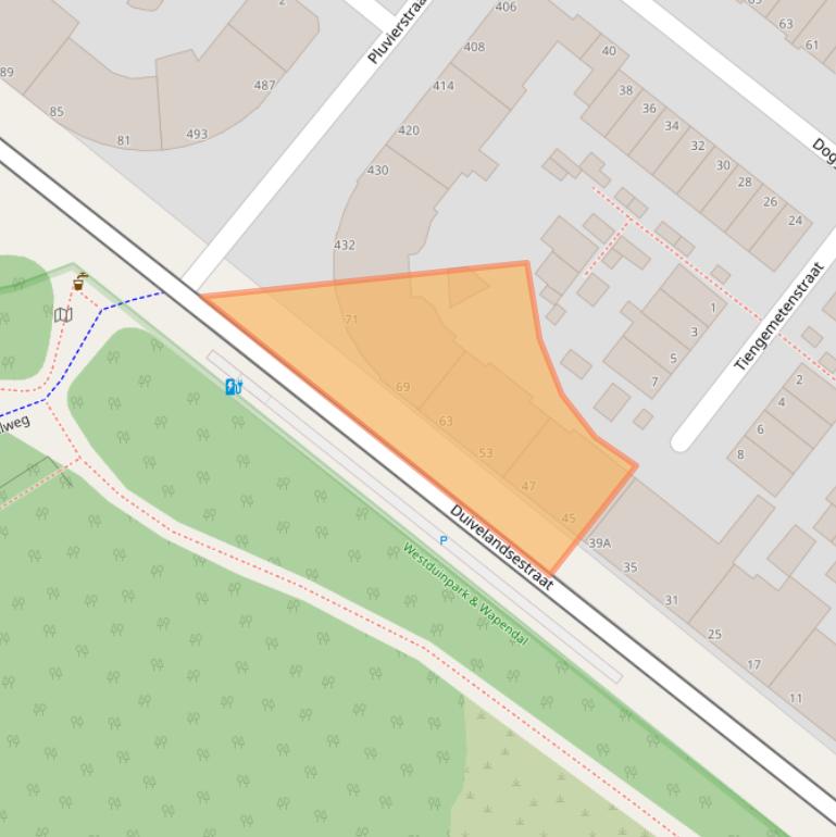 Kaart van postcodegebied 2583KL.