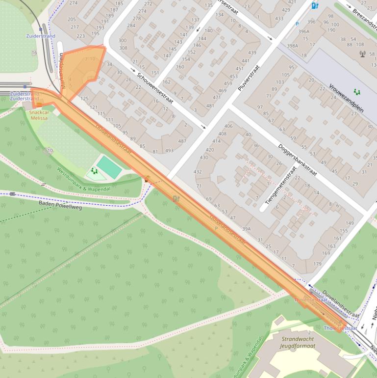 Kaart van postcodegebied 2583KR.