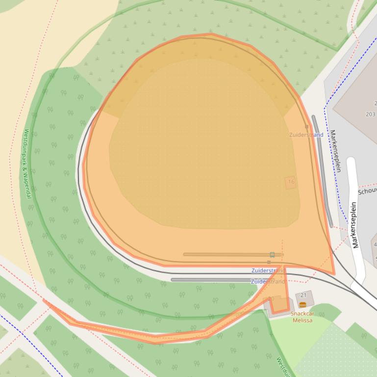 Kaart van postcodegebied 2583KS.