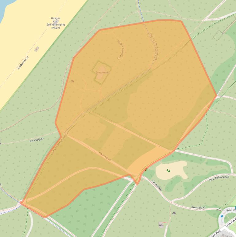 Kaart van postcodegebied 2583KT.