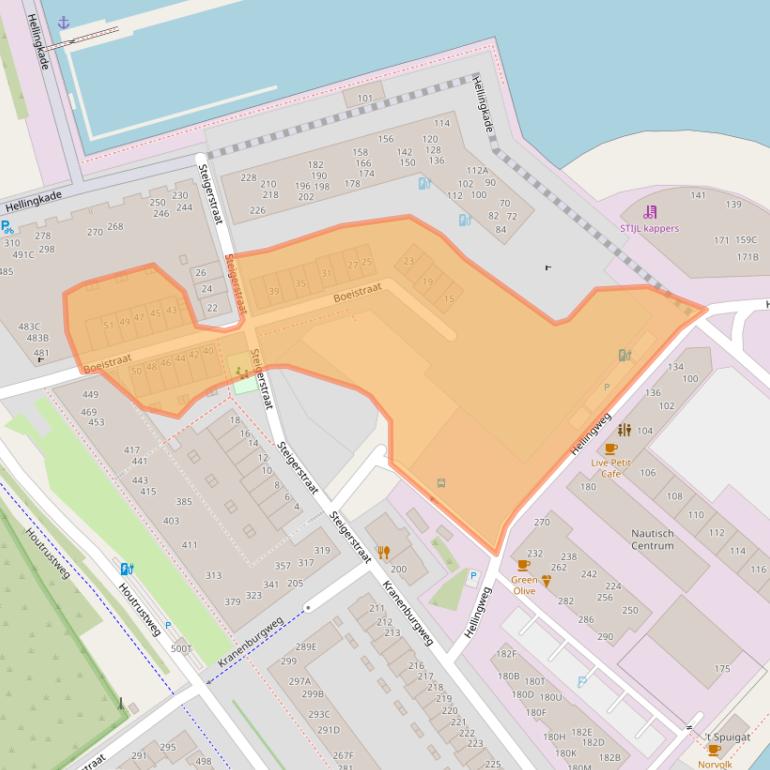 Kaart van postcodegebied 2583LJ.