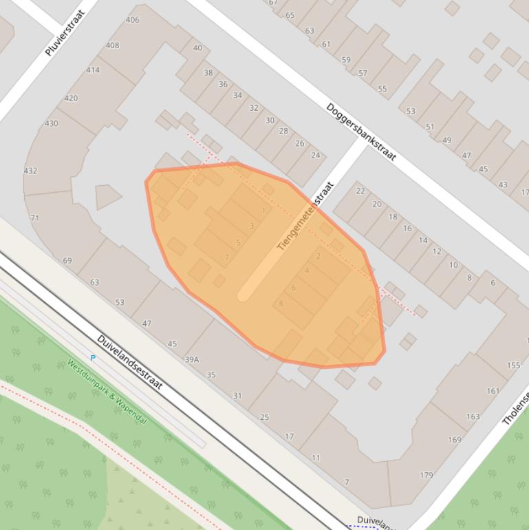 Kaart van postcodegebied 2583MS.