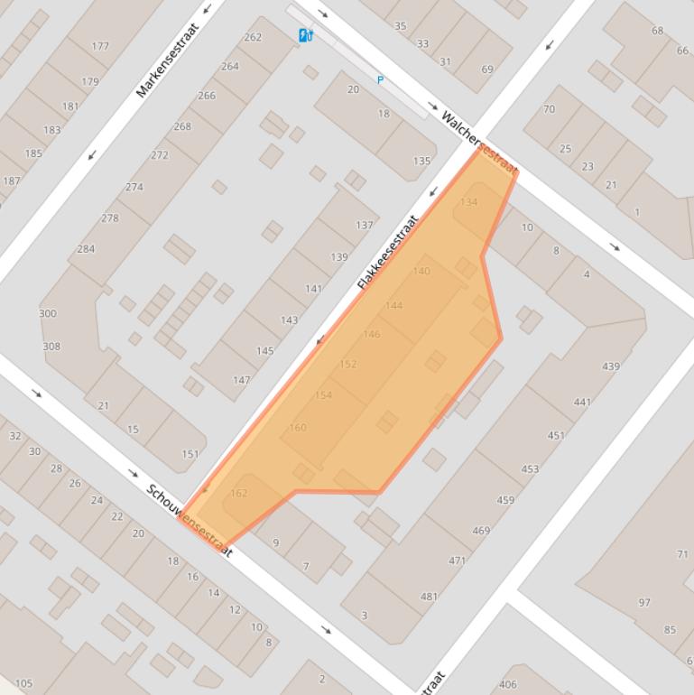 Kaart van postcodegebied 2583NH.