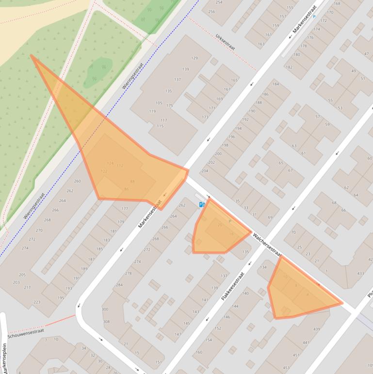 Kaart van postcodegebied 2583NK.