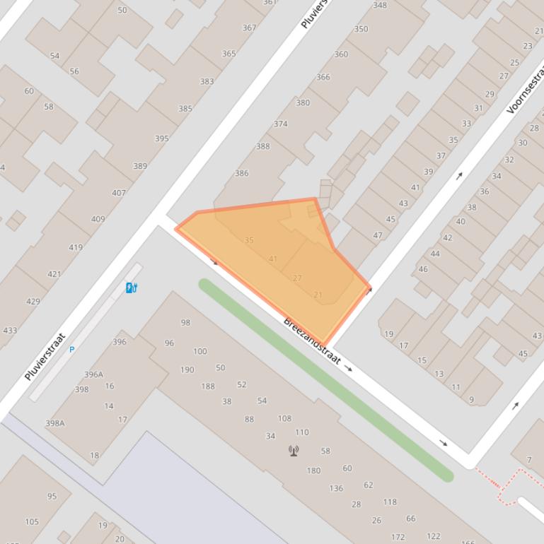 Kaart van postcodegebied 2583NW.