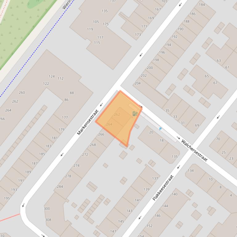 Kaart van postcodegebied 2583PZ.