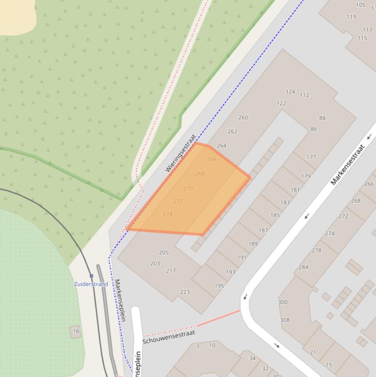 Kaart van postcodegebied 2583VH.