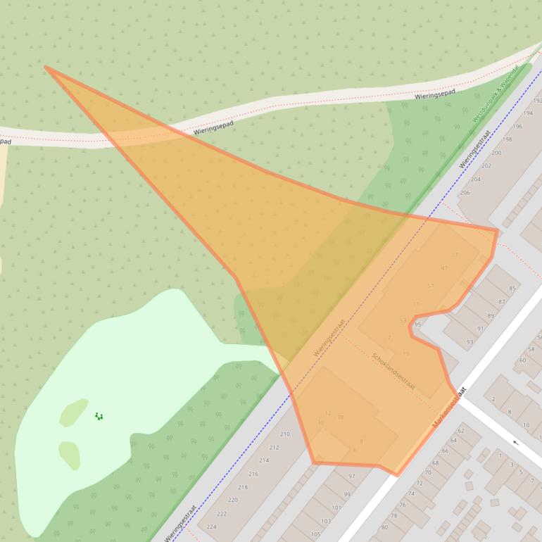 Kaart van postcodegebied 2583VL.