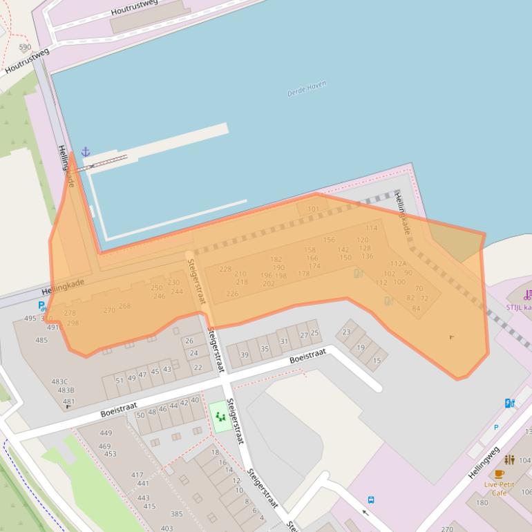 Kaart van postcodegebied 2583WC.