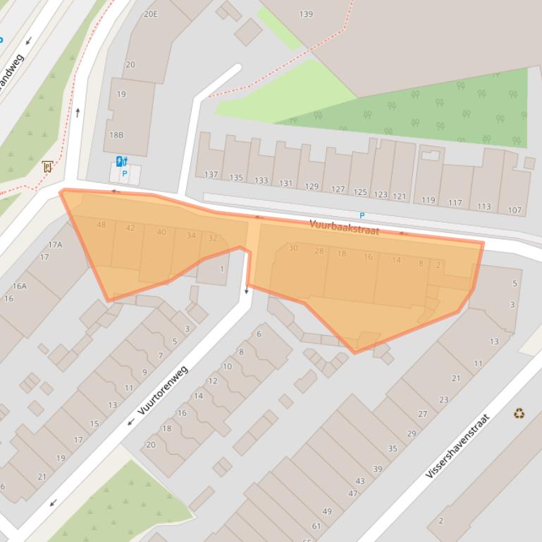 Kaart van postcodegebied 2583XP.