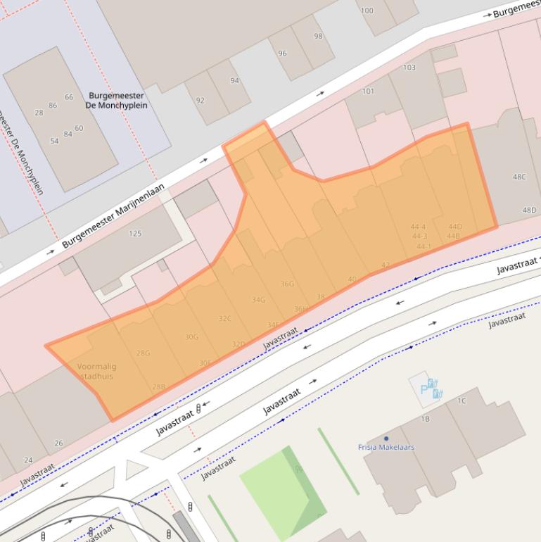 Kaart van postcodegebied 2585AP.