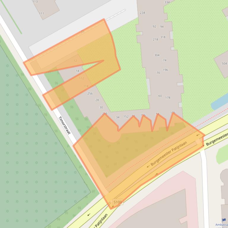 Kaart van postcodegebied 2585BK.