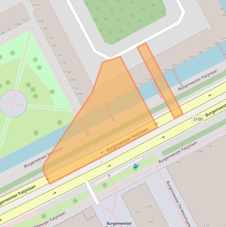 Kaart van postcodegebied 2585CH.