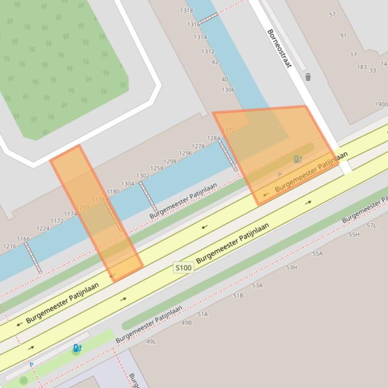 Kaart van postcodegebied 2585CJ.