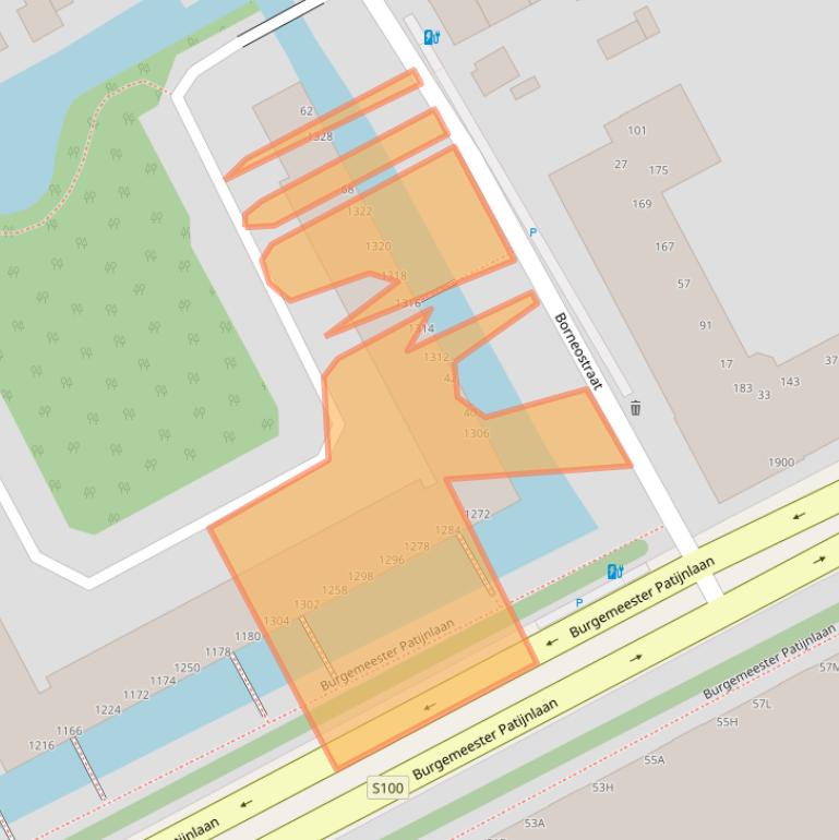 Kaart van postcodegebied 2585CK.