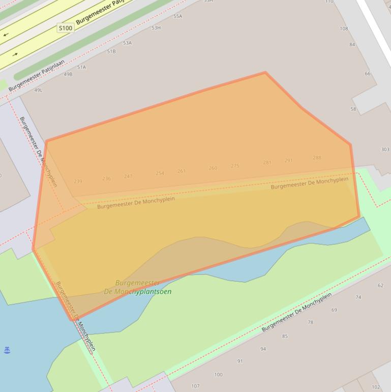 Kaart van postcodegebied 2585DK.