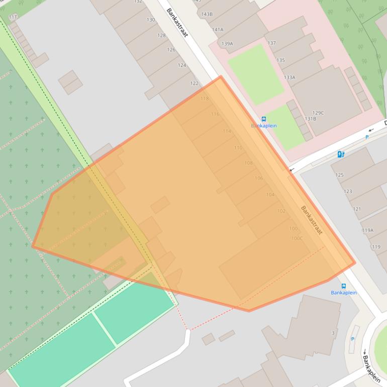 Kaart van postcodegebied 2585ES.
