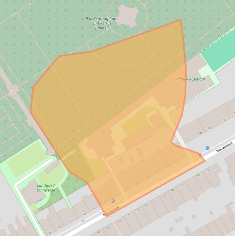 Kaart van postcodegebied 2585HD.