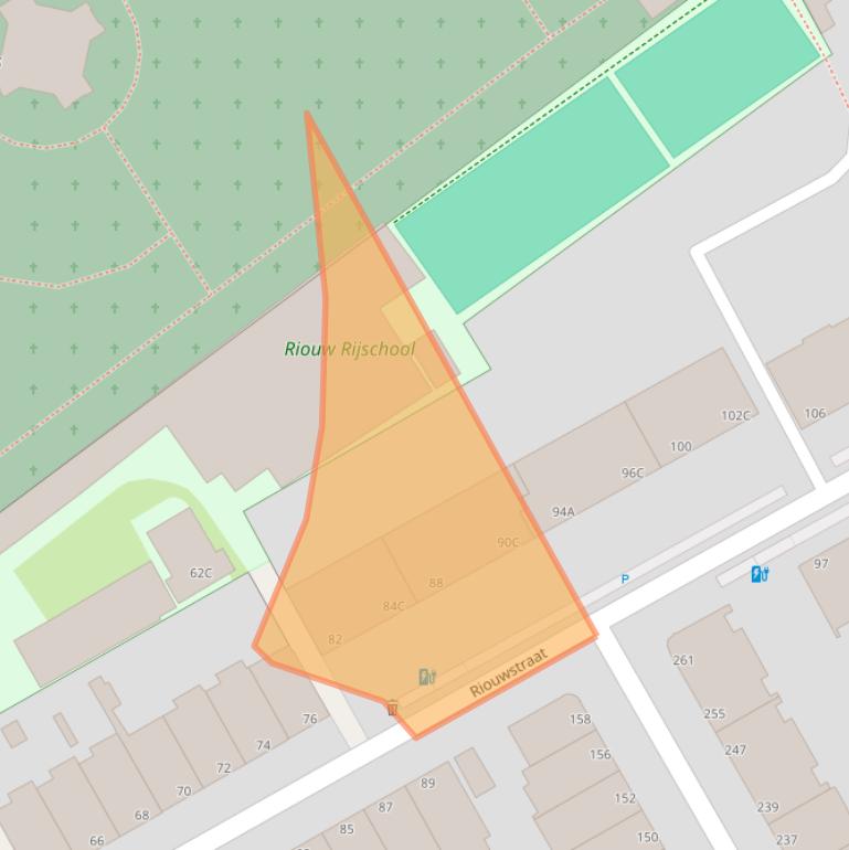 Kaart van postcodegebied 2585HE.