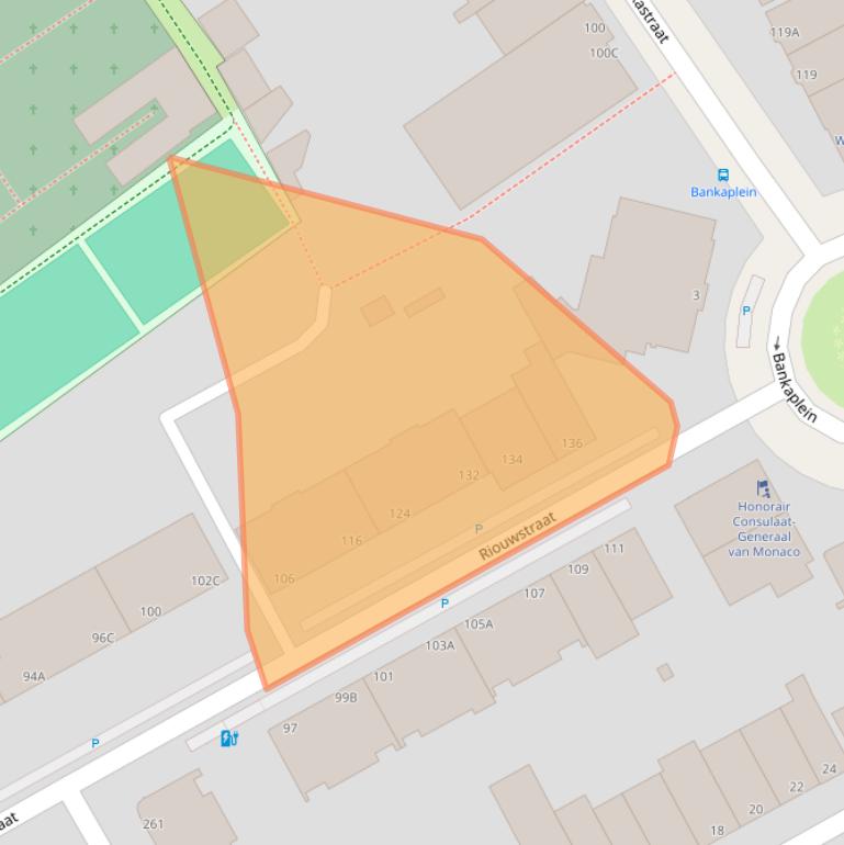 Kaart van postcodegebied 2585HH.