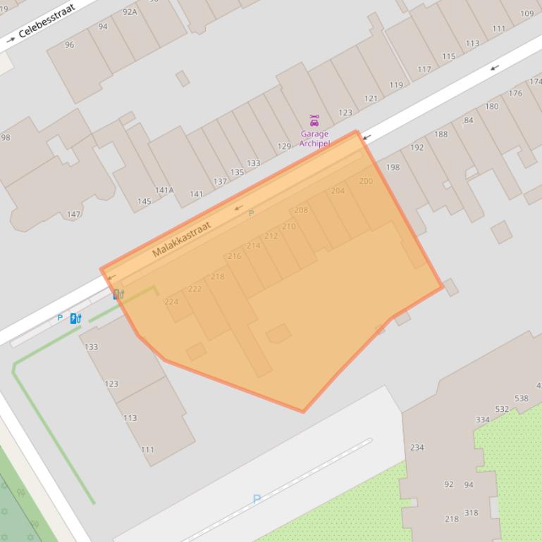 Kaart van postcodegebied 2585SX.