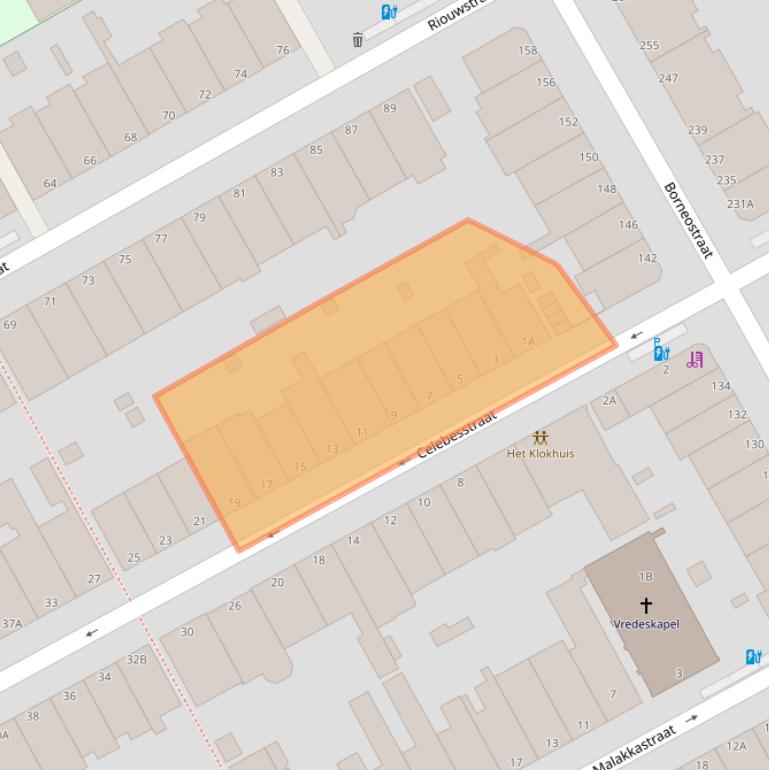 Kaart van postcodegebied 2585TB.