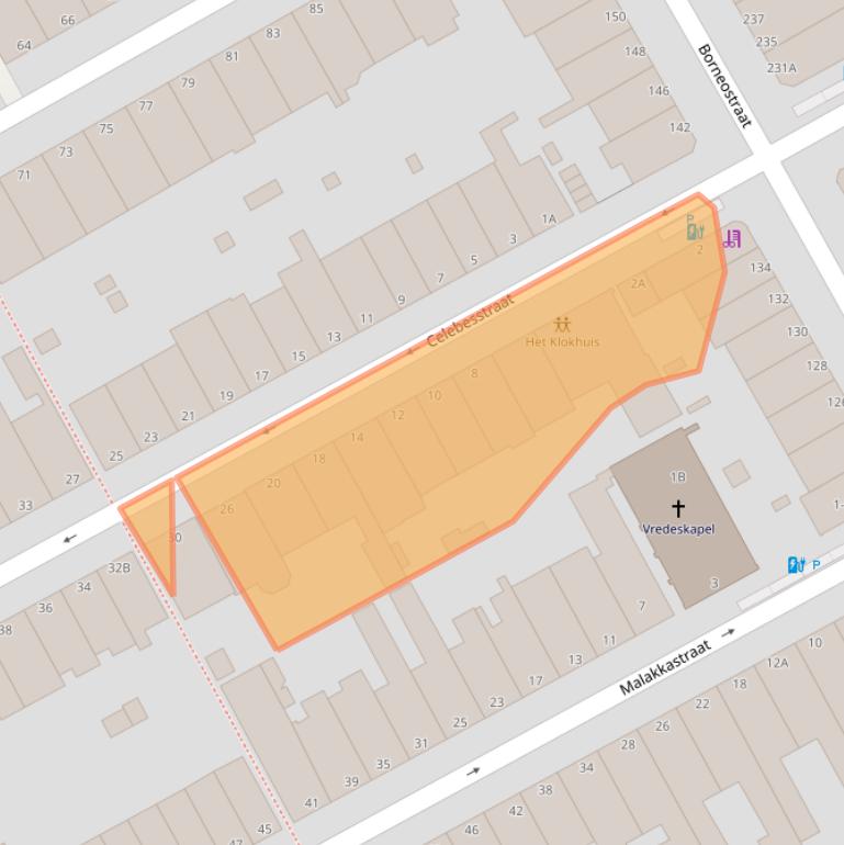 Kaart van postcodegebied 2585TJ.