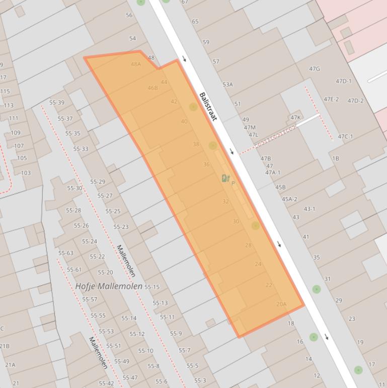 Kaart van postcodegebied 2585XT.