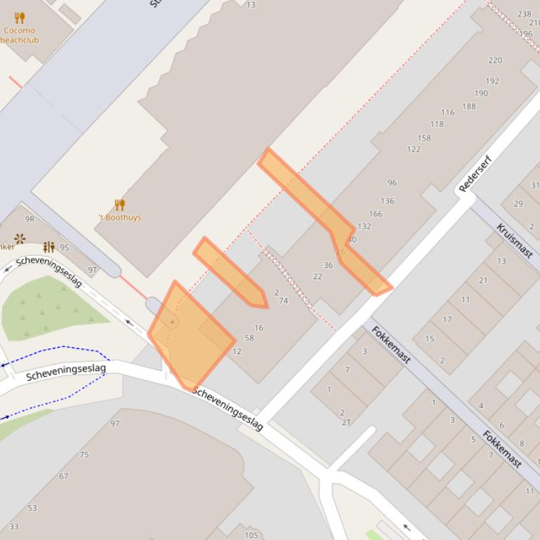 Kaart van postcodegebied 2586KA.