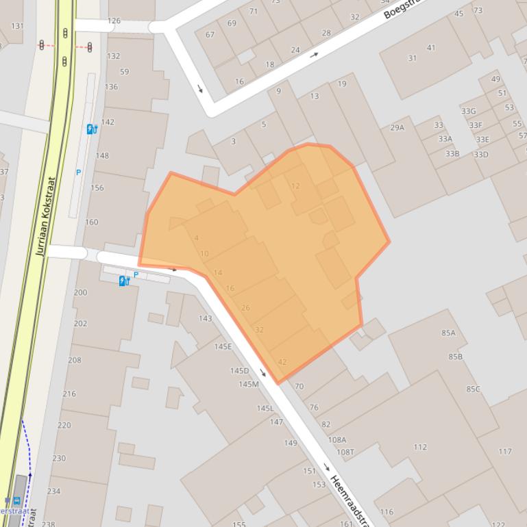 Kaart van postcodegebied 2586SX.