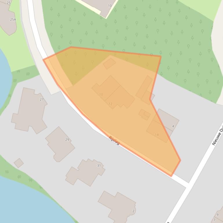 Kaart van postcodegebied 2587BC.