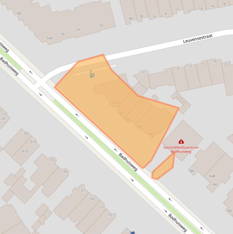 Kaart van postcodegebied 2587CK.