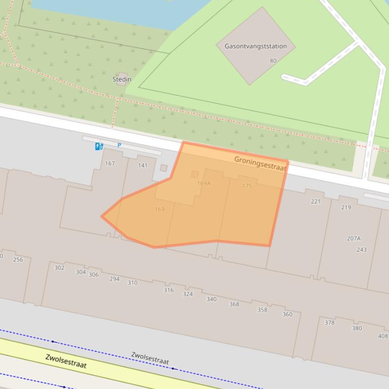 Kaart van postcodegebied 2587PD.