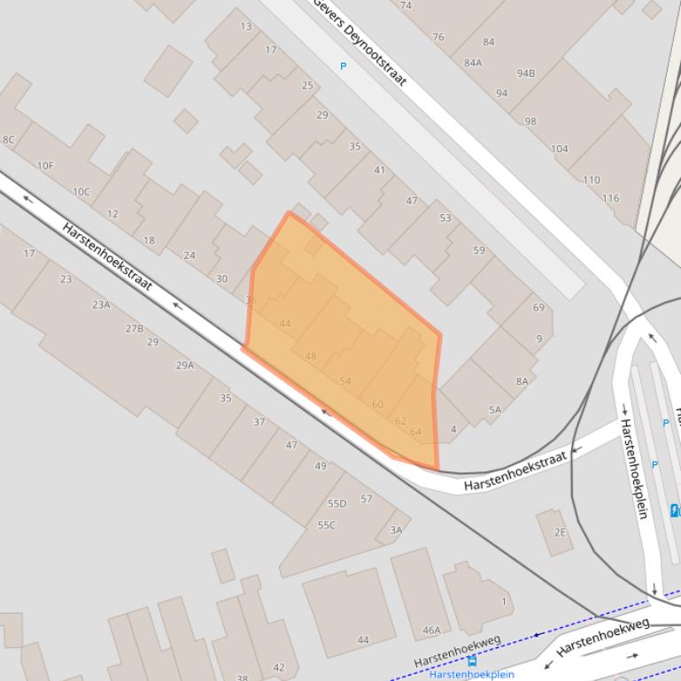 Kaart van postcodegebied 2587RH.